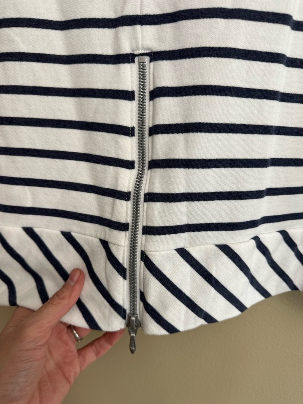 Helly Hansen White Navy Stripes Nautical Tunic Top - Picture 7 of 13